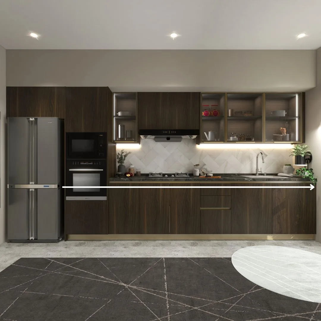 I Shape Kitchen Layout